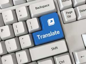 Keyboard with a word translate