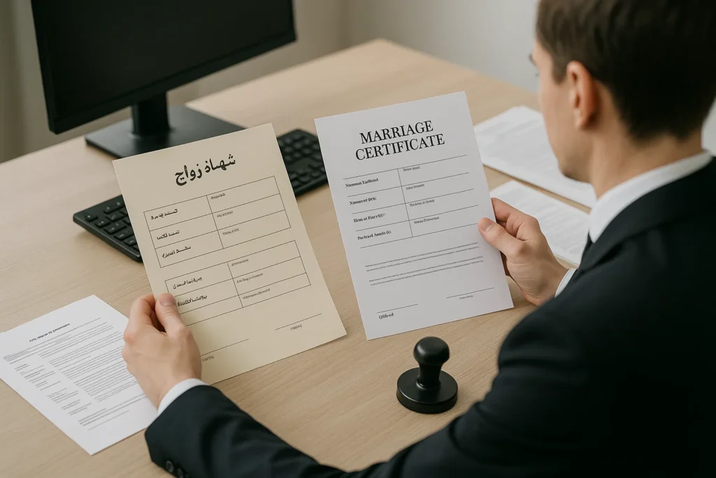 Marriage Certificate Translation