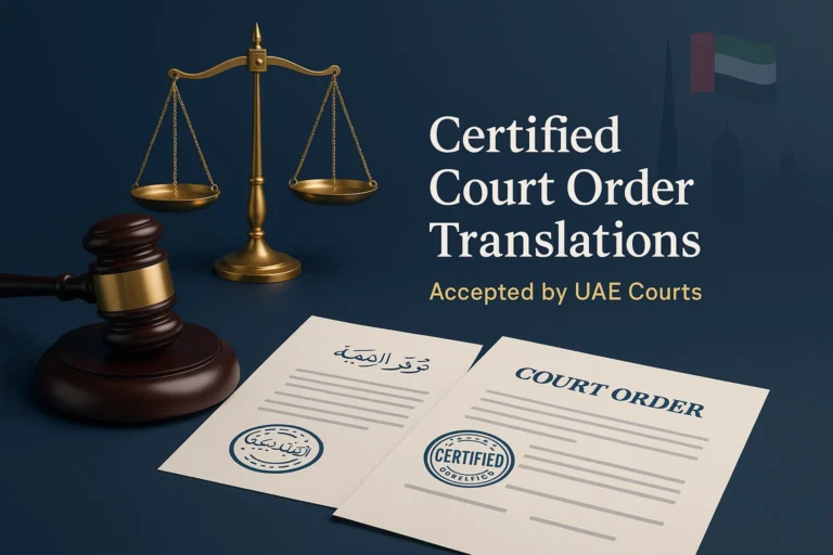 Court Documents & Court Order Translation