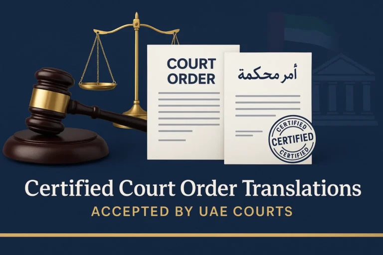 Court Documents & Court Order Translation